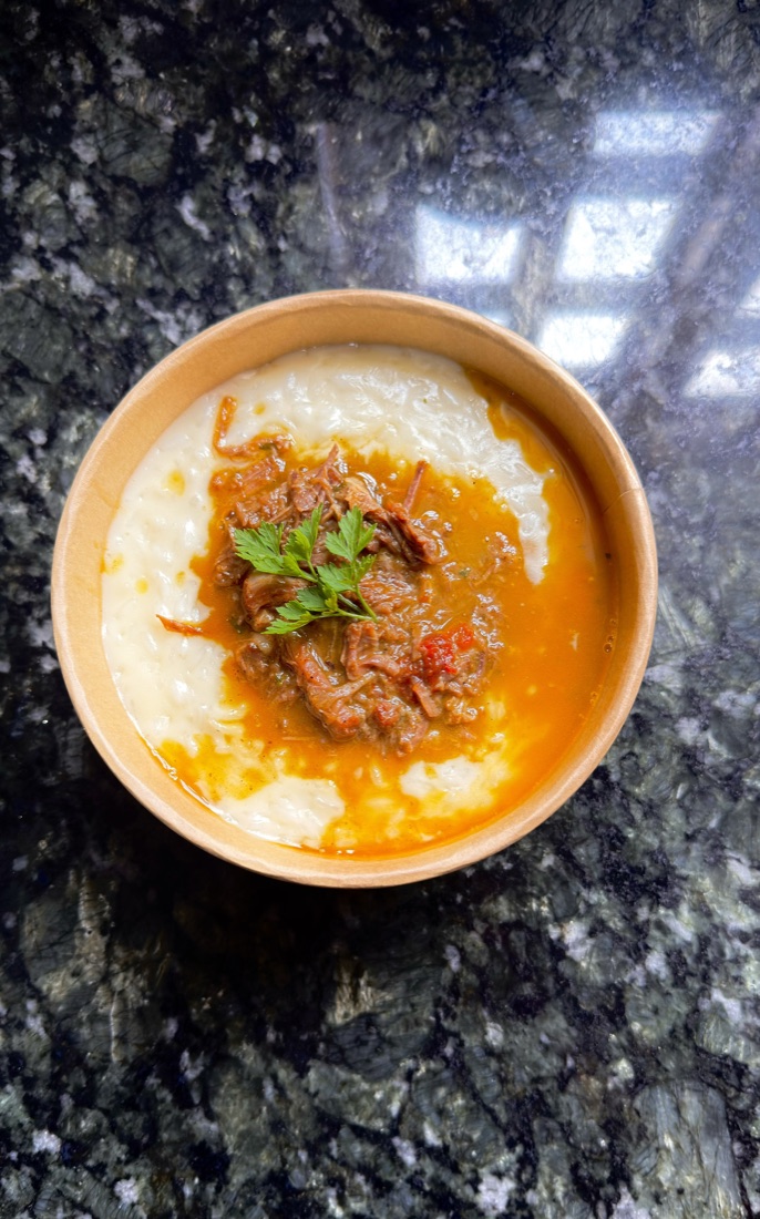Risotto de Parmesão com Ragu de Costela